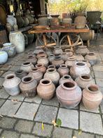 Oude kruiken - potten uit India, Huis en Inrichting, Woonaccessoires | Vazen, Ophalen, Gebruikt, Overige kleuren, Aardewerk of Porselein