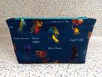 Toilettasje Etui vliegvisprint aquablauwe rits, Ophalen of Verzenden, Nieuw, Haak