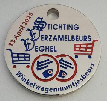 Winkelwagenmunt winkelwagenmuntjesbeurs Veghel 13 april 2025 beschikbaar voor biedingen