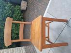 teakhout 4 stoelen, Huis en Inrichting, Stoelen, Ophalen of Verzenden, Gebruikt, Bruin, Twee