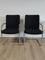 2 Lande Vergaderstoelen - Stijlvol en Comfortabel, Huis en Inrichting, Stoelen, Ophalen, Gebruikt, Twee, Zwart
