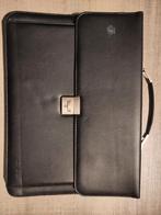 Zwarte leren aktetas, Gebruikt, Zwart, Leer, Ophalen