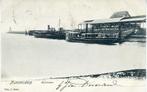 Numansdorp Rijkshaven 1907 met veerboten R.T.M., Verzamelen, Verzenden, Voor 1920, Gelopen, Zuid-Holland