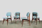 Vintage mid-century teak eettafelstoelen, 1960s Nederland, Huis en Inrichting, Stoelen, Hout, Overige kleuren, Ophalen of Verzenden