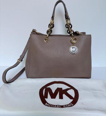 MICHAEL KORS Bruin saffiano leer schouder tas bag  beschikbaar voor biedingen