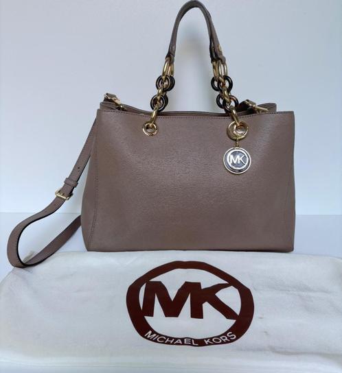 MICHAEL KORS Bruin saffiano leer schouder tas bag, Sieraden, Tassen en Uiterlijk, Tassen | Damestassen, Zo goed als nieuw, Schoudertasje