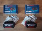 Bosch Blauw accu start set 2x GBA 18V Accu + Lader, Doe-het-zelf en Verbouw, Ophalen of Verzenden, Nieuw