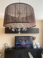 Luxe kroonluchter met stoffen lampenkap – chique uitstraling, Huis en Inrichting, Lampen | Kroonluchters, Ophalen of Verzenden