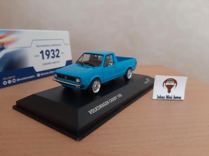Volkswagen Caddy  Mk.I Pick-Up Ice Blue van Solido 1:43, Hobby en Vrije tijd, Modelauto's | 1:43, Nieuw, Auto, Solido, Ophalen of Verzenden