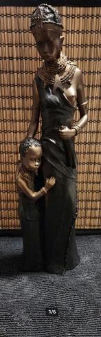 Masai Afrikaanse beelden vrouw met kind, Ophalen of Verzenden, Nieuw, Mens