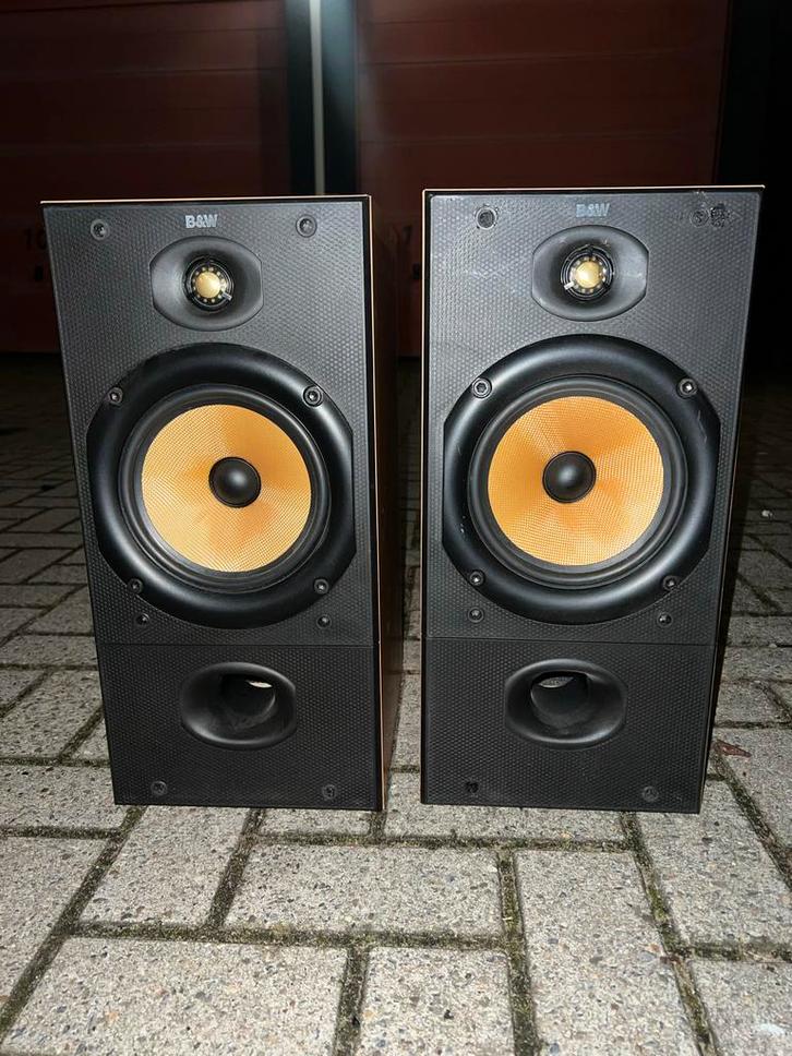 Bowers & Wilkins B&W DM602 Speakers – Made in England, Audio, Tv en Foto, Luidsprekers, Gebruikt, Front, Rear of Stereo speakers