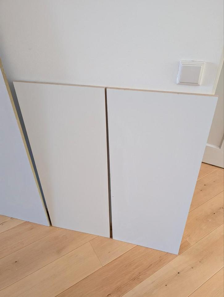 Dubbelzijdig wit gegronde mdf platen 18mm, Doe-het-zelf en Verbouw, Platen en Panelen, Zo goed als nieuw, Ophalen