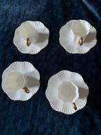 Coalport antieke biscuit porseleinen espresso kop en schotel, Antiek en Kunst, Ophalen of Verzenden