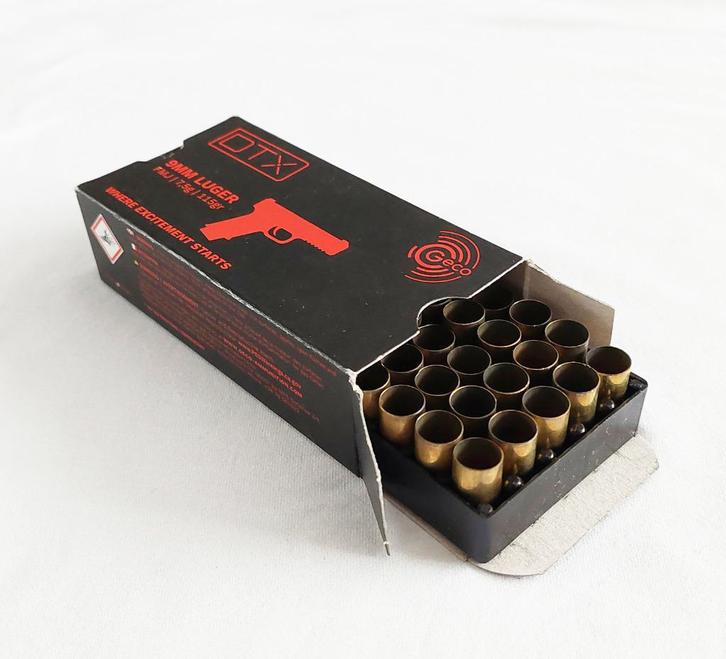 Kogelhulzen (leeg) - 9 mm (DTX), Verzamelen, Militaria | Algemeen, Landmacht, Hulzen of Bodemvondsten, Nederland, Ophalen of Verzenden