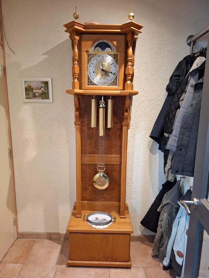 Unieke Staande Klok met Opbergvak - Kieninger Uurwerk, Antiek en Kunst, Antiek | Klokken, Ophalen