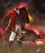 Headless Horseman — Digitale Artprint (semi-realistisch), Ophalen