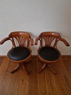 Bureaustoelen, Huis en Inrichting, Stoelen, Gebruikt, Twee, Bruin, Ophalen of Verzenden