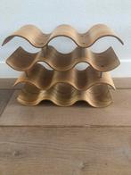 Design houten wijnrek, Ophalen of Verzenden, Zo goed als nieuw, Hout, Minder dan 50 cm