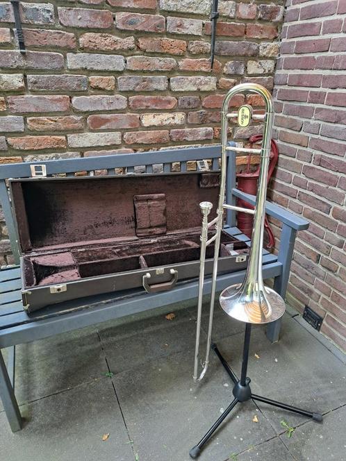 Besson Sovereign trombone, Muziek en Instrumenten, Blaasinstrumenten | Trombones, Gebruikt, Tenor, Met koffer, Ophalen of Verzenden