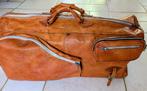 Leren sport/ tennis tas Uniek, Overige merken, Gebruikt, Bruin, Ophalen of Verzenden