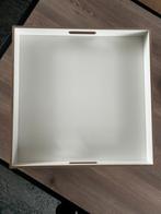 Decoratief dienblad MDF wit/hout 48x48x6 cm. Nooit gebuikt., Ophalen, Nieuw, Rechthoekig, Hout
