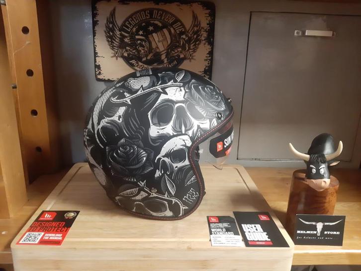 mt breakout helm maat S motor scooter helm brommer helm S, Motoren, Kleding | Motorhelmen, Dames, Heren, Jethelm, S, Overige merken