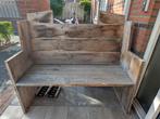 Tuinbank van steigerhout 140 cm breed, Ophalen, Gebruikt, Hout
