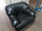 Fauteuil / Stoel echt Leder Zwart  GRATIS !, Ophalen, Gebruikt, LEOLUX, 75 tot 100 cm