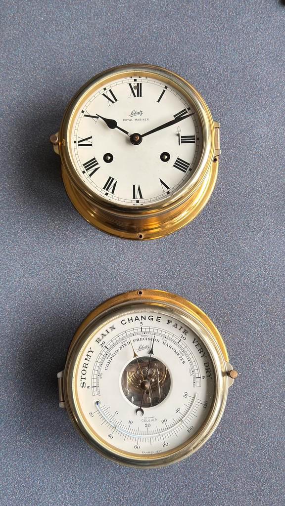Schatz Scheepsklok en Barometer, Sieraden, Tassen en Uiterlijk, Horloges | Antiek, Overige merken, Overige materialen, 1960 of later
