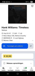 Hank Williams Timeless, Ophalen, Gebruikt