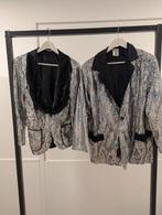 Carnaval zilver glim jas heer en dame, Ophalen, Gedragen, Maat 48/50 (M)