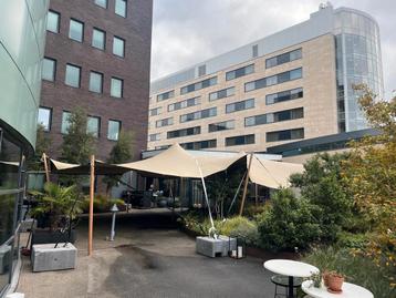 Te koop: Stretchtent doek 10,5x15 meter, chino/zand beschikbaar voor biedingen