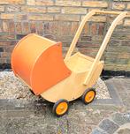 Vintage houten poppenwagen, Kinderen en Baby's, Speelgoed | Houten speelgoed, Ophalen, Zo goed als nieuw, Duw- of Trekspeelgoed