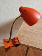 te koop: oranje klemlamp Hala, retro vintage jaren 60, Gebruikt, Ophalen of Verzenden, Retro vintage sixties, Metaal
