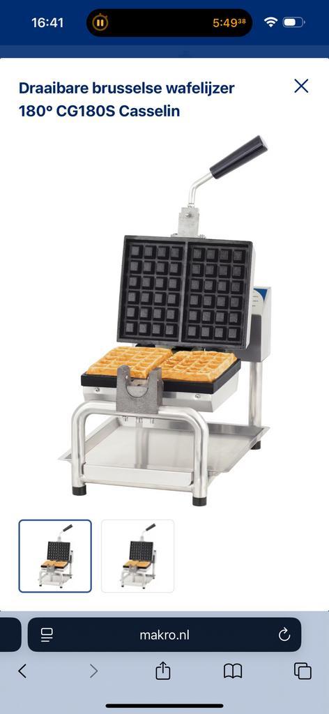 Cassalin gietijzer wafel, Witgoed en Apparatuur, Wafelijzers, Gebruikt, Ophalen of Verzenden