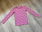 Roze longsleeve met rode hartjes, Ophalen of Verzenden, Zo goed als nieuw, Meisje, Shirt of Longsleeve