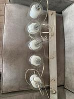 Plafondlamp met 5 glazen kelken, Gebruikt, Ophalen of Verzenden, Modern, Minder dan 50 cm