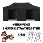 Winter actie partytent met heaters en statafels apeldoorn, Tuin en Terras, Partytenten, Ophalen of Verzenden, Zo goed als nieuw