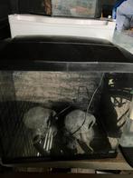 Aquarium met grijze rots effect compleet met cursus, Dieren en Toebehoren, Vissen | Aquaria en Toebehoren, Ophalen of Verzenden