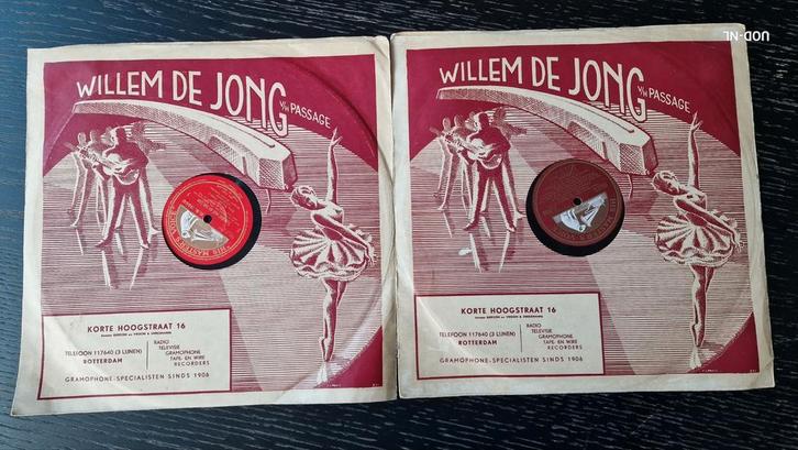Vintage Willem de Jong Grammofoonplaten - Denk Opera, Muziek en Instrumenten, Overige Muziek en Instrumenten, Gebruikt, Ophalen of Verzenden