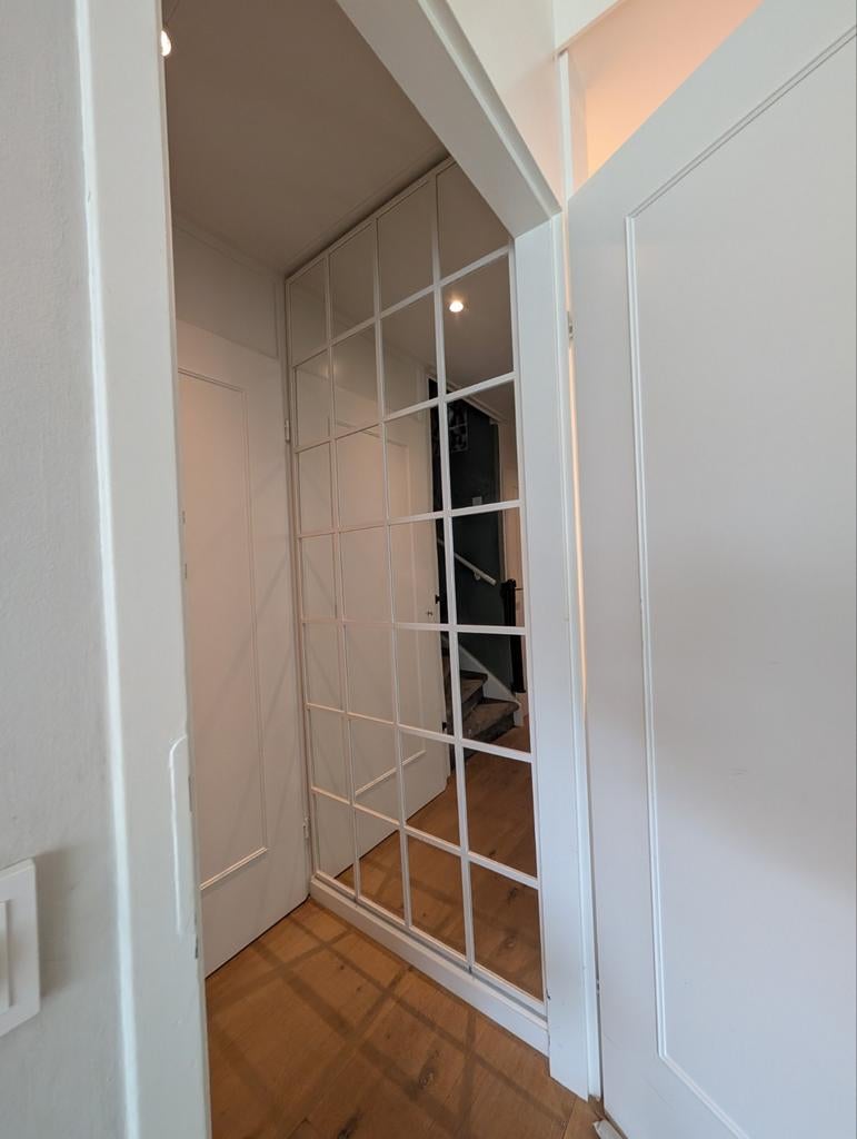 Grote spiegel, Huis en Inrichting, Woonaccessoires | Spiegels, Ophalen, Zo goed als nieuw, Rechthoekig, 200 cm of meer