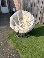 Lounge stoel / ronde draai tuinstoel kussens – goede staat, Tuin en Terras, Tuinstoelen, Ophalen, Kunststof