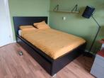 140x200 bed Ikea Malm, Beter Bed bamboo traagschuim matras, Huis en Inrichting, Slaapkamer | Bedden, Ophalen, Gebruikt, Zwart