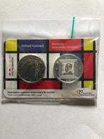 Holland Coincard Mondriaan met zilveren penning, Ophalen of Verzenden