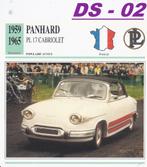 Ds2 autokaart panhard pl 17 cabriolet ( 1959 - 1965), Verzenden, Zo goed als nieuw, Auto's