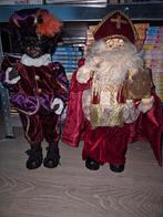 Sinterklaas + Zwarte Piet - Vintage etalage poppen 43cm, Diversen, Sinterklaas, Ophalen of Verzenden, Zo goed als nieuw