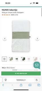 Nunki laken wieg/co-sleeper 2x, Ophalen of Verzenden, Gebruikt