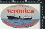 Sticker: Veronica - Moet aan land, Verzamelen, Stickers, Film, Tv of Omroep, Ophalen of Verzenden, Zo goed als nieuw