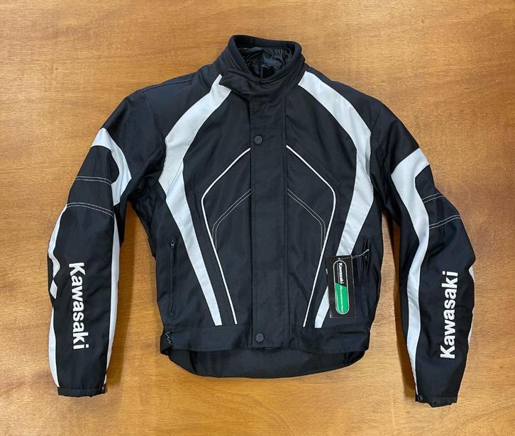 Kawasaki Mid-season jas (wit), Motoren, Kleding | Motorkleding, Jas | textiel, Dames, Heren, Kinderen, Nieuw met kaartje, Ophalen of Verzenden