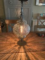 2 x Oosterse hanglampen Mira zilver 45 cm Hoog, Huis en Inrichting, Lampen | Hanglampen, Oosterse hanglampen, Ophalen of Verzenden